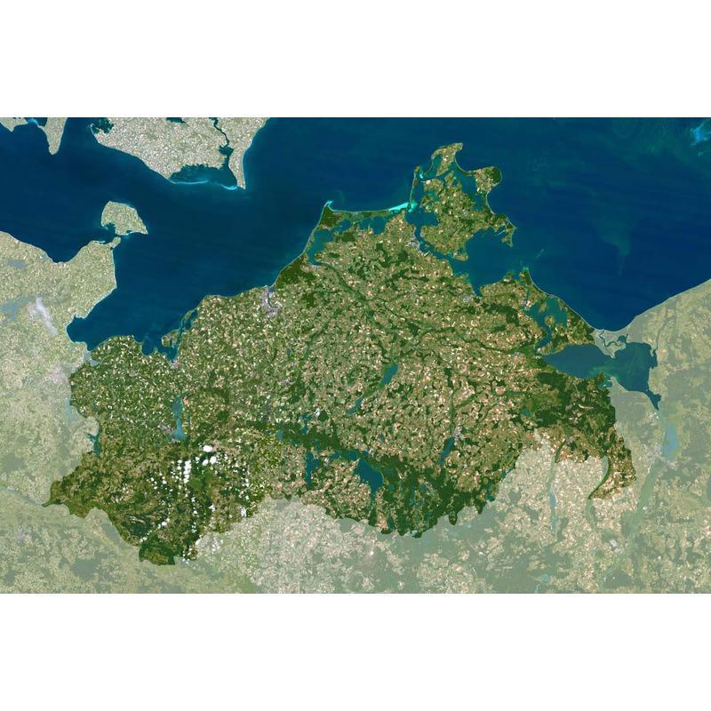 Planet Observer Regionkarta Mecklenburg-Vorpommern