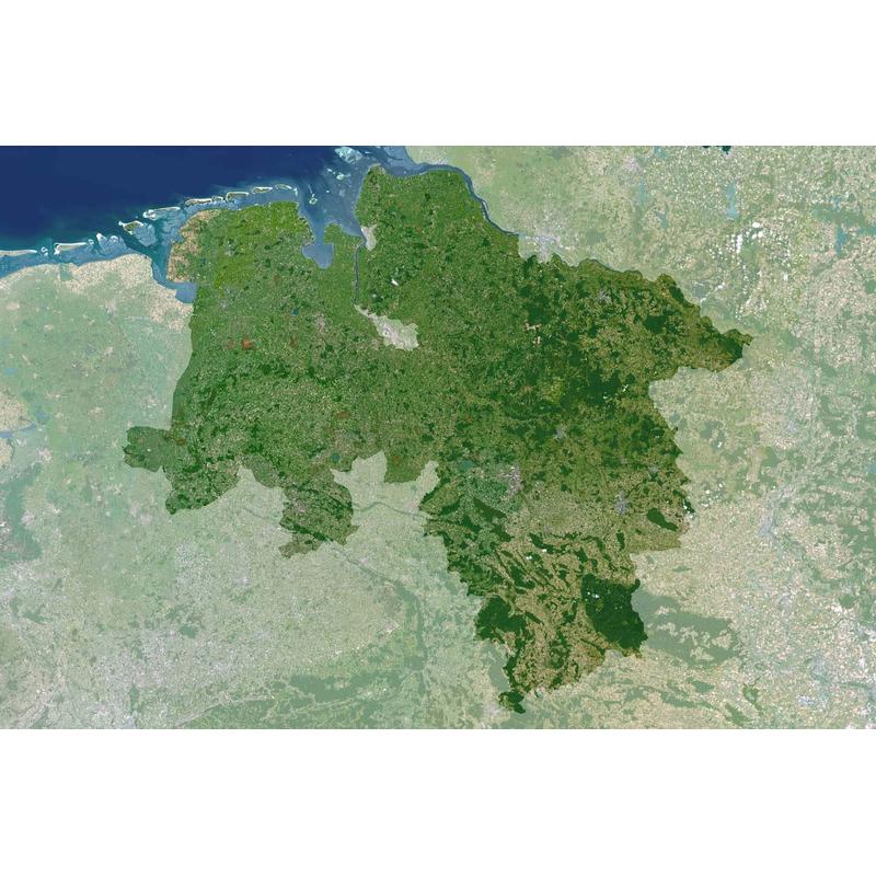 Planet Observer Regionkarta Planetobservatör Niedersachsen