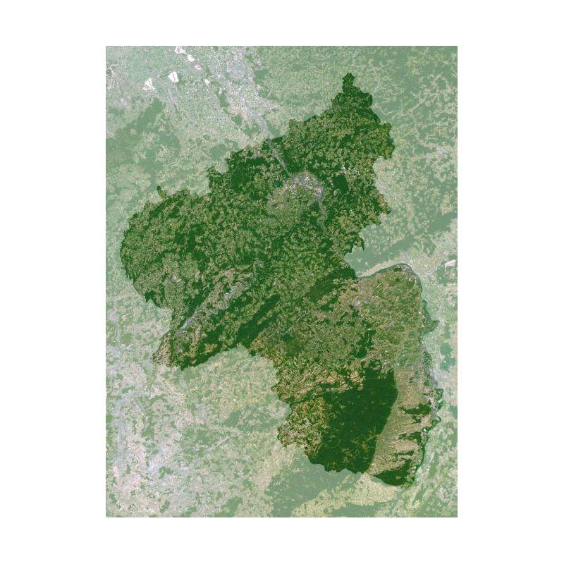 Planet Observer Regionkarta Rheinland-Pfalz