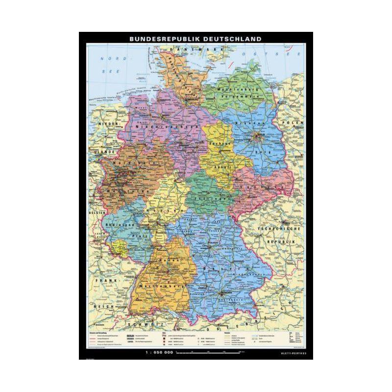 Klett-Perthes Verlag Karta Tyskland politisk, stor