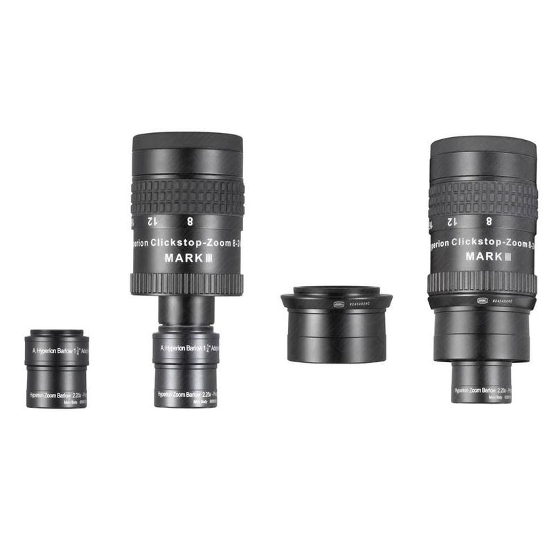 Baader Hyperion 8-24mm Clickstop Zoomokular Mark III 2" och Barlow 2,25x Set