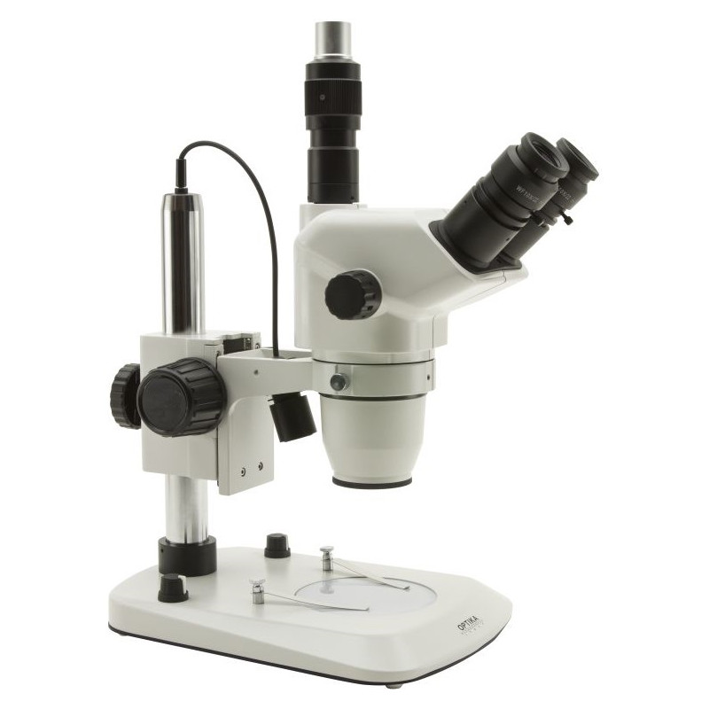 Optika Zoom-stereomikroskop SZN-4 stereomikroskop, trinokulärt, zoom, 7x-45x, LED