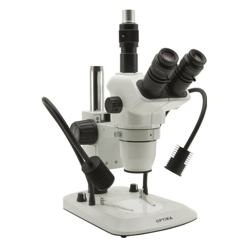 Optika Zoom-stereomikroskop SZN-6 stereomikroskop, trinokulärt, zoom, 7x-45x, LED