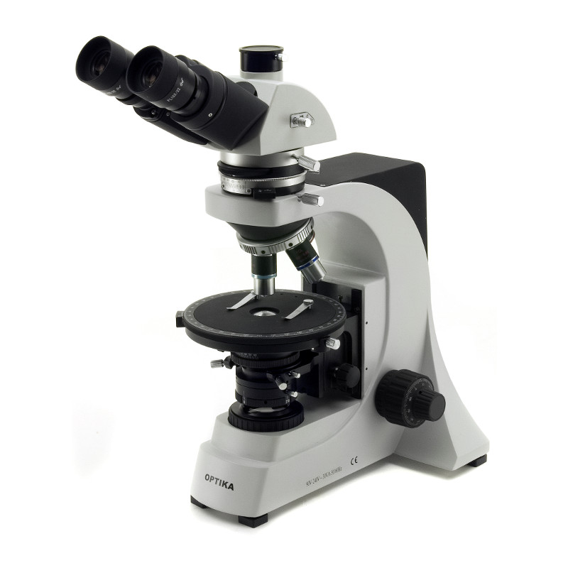 Optika Mikroskop B-500POL, trinokulär, polarisation, X-LED