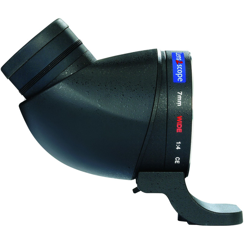 Lens2scope 7mm Wide , för Pentax K, svart, vinklad vy