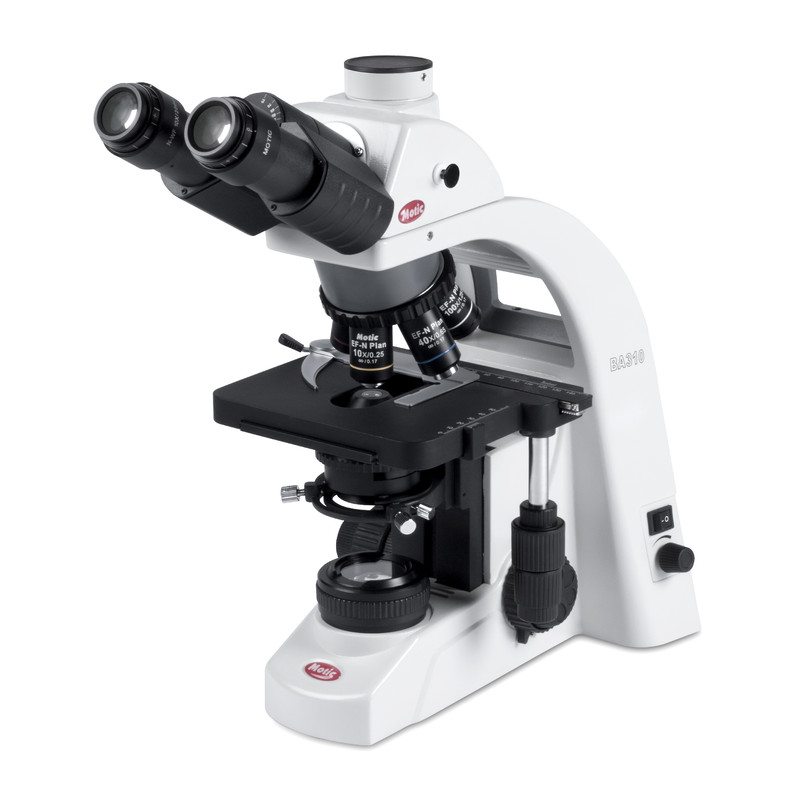 Motic Mikroskop BA310 trino, kamera Moti-cam 3+, Kameraadapter 0,5x C-Mount