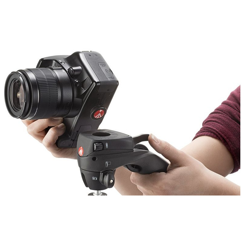 Manfrotto Aluminium-trebensstativ Compact Action foto-/videostativsats svart