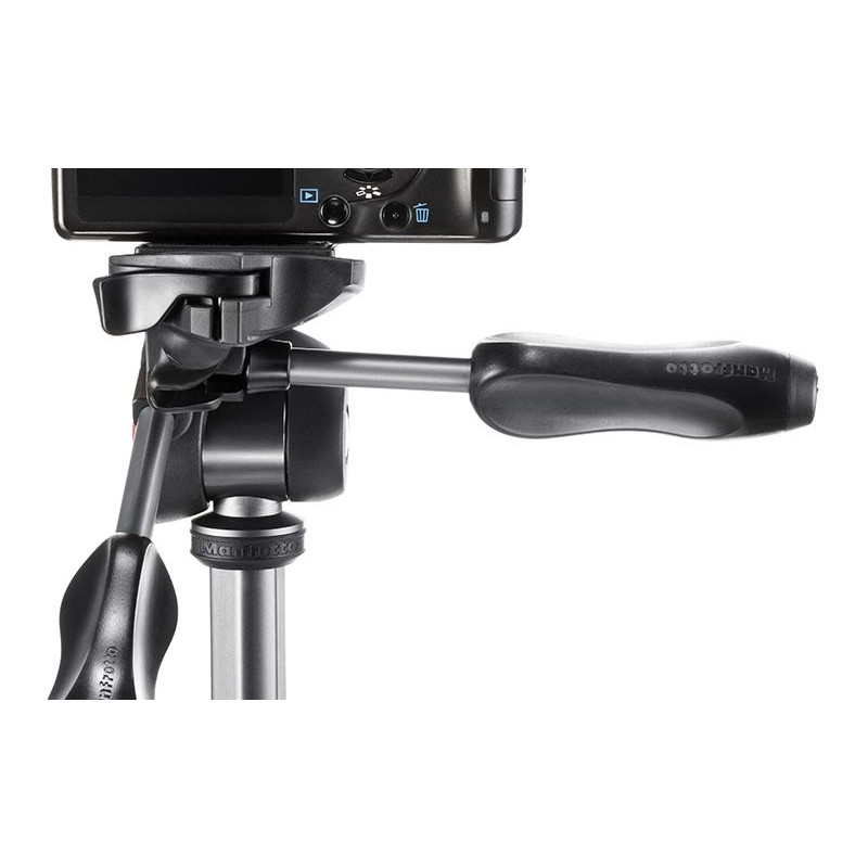 Manfrotto Aluminium-trebensstativ Compact Advanced fotostativset svart
