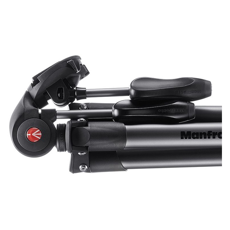 Manfrotto Aluminium-trebensstativ Compact Advanced fotostativset svart