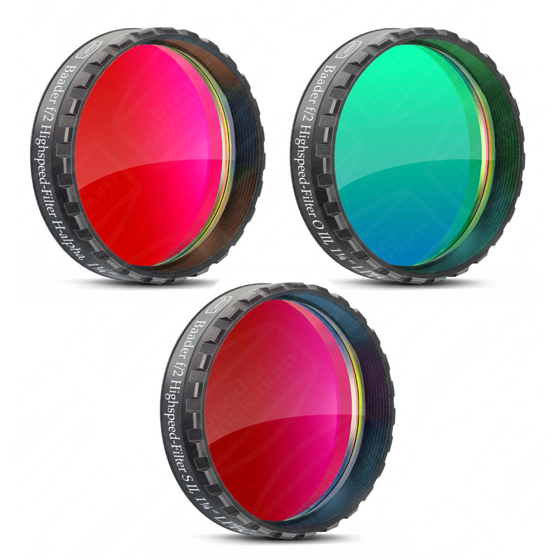 Baader Filter Set H-alpha, OIII, SII f/2 Highspeed 1,25"