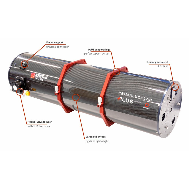 PrimaLuceLab Teleskop N 250/1200 Carbon OTA