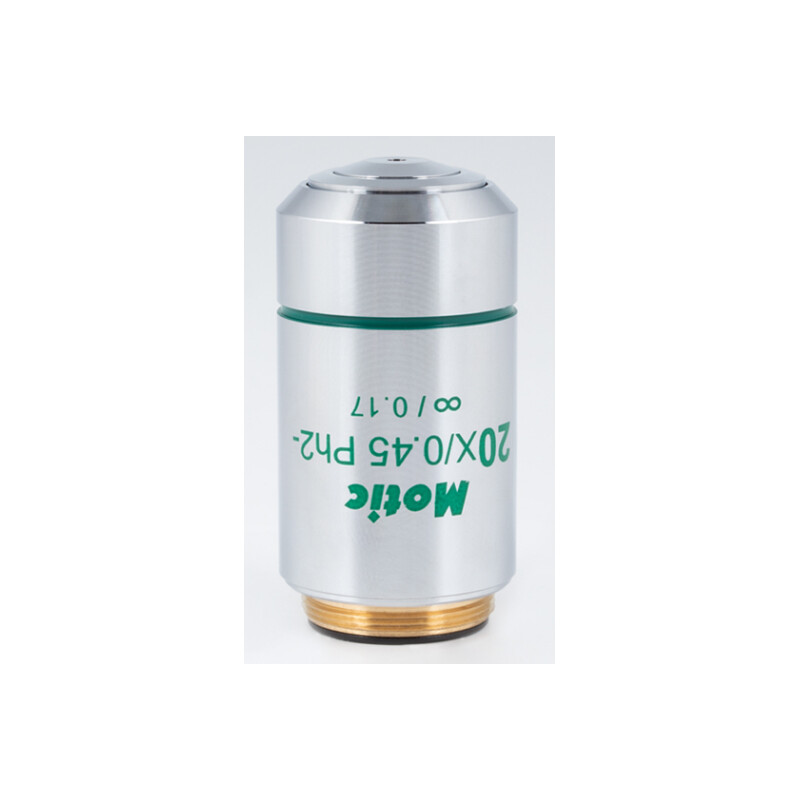 Motic CCIS Plan, akromatiskt. Fasobjektiv neg. EC-H PLph 20x/0,45 (AA=0,9mm)