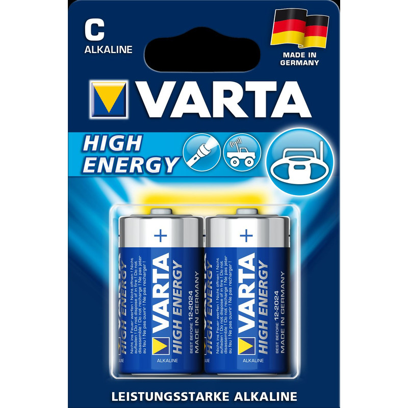 Varta Baby (C) batterier "High Energy" förpackning med 2 st
