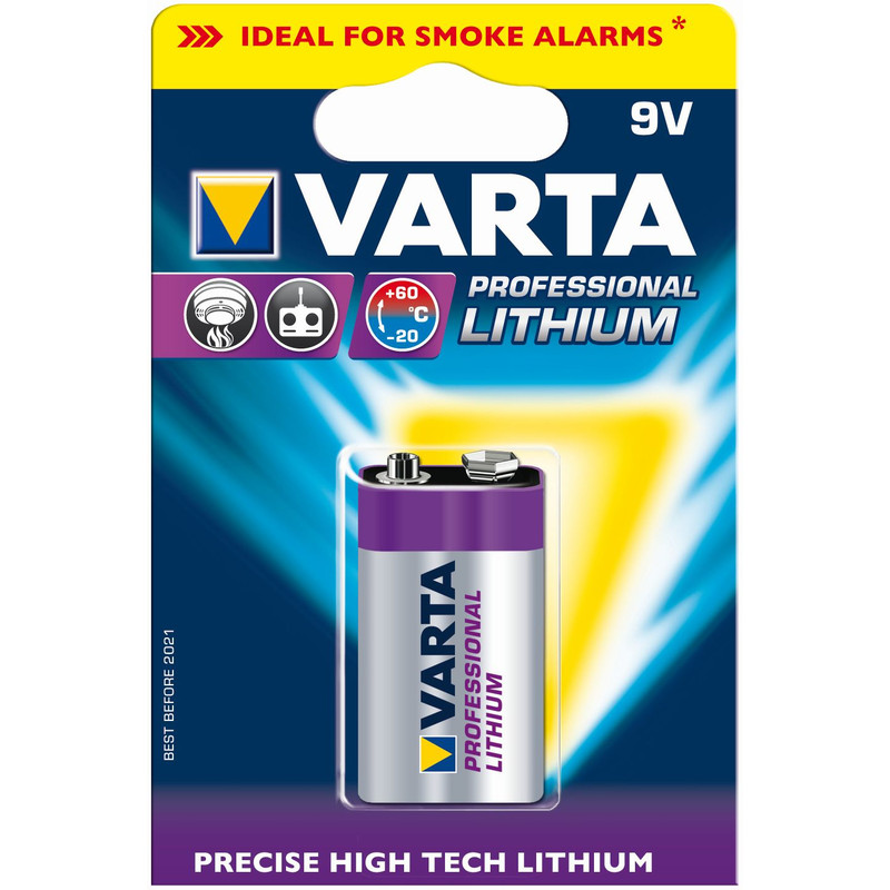 Varta 9-voltsblock Litium Professional
