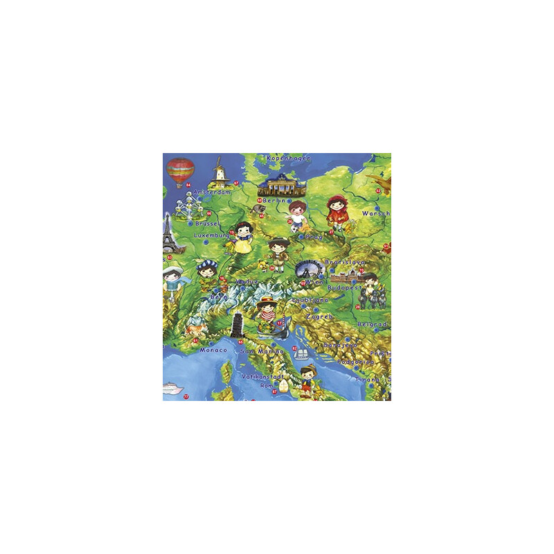 Stiefel Barnkarta Barnens Europakarta