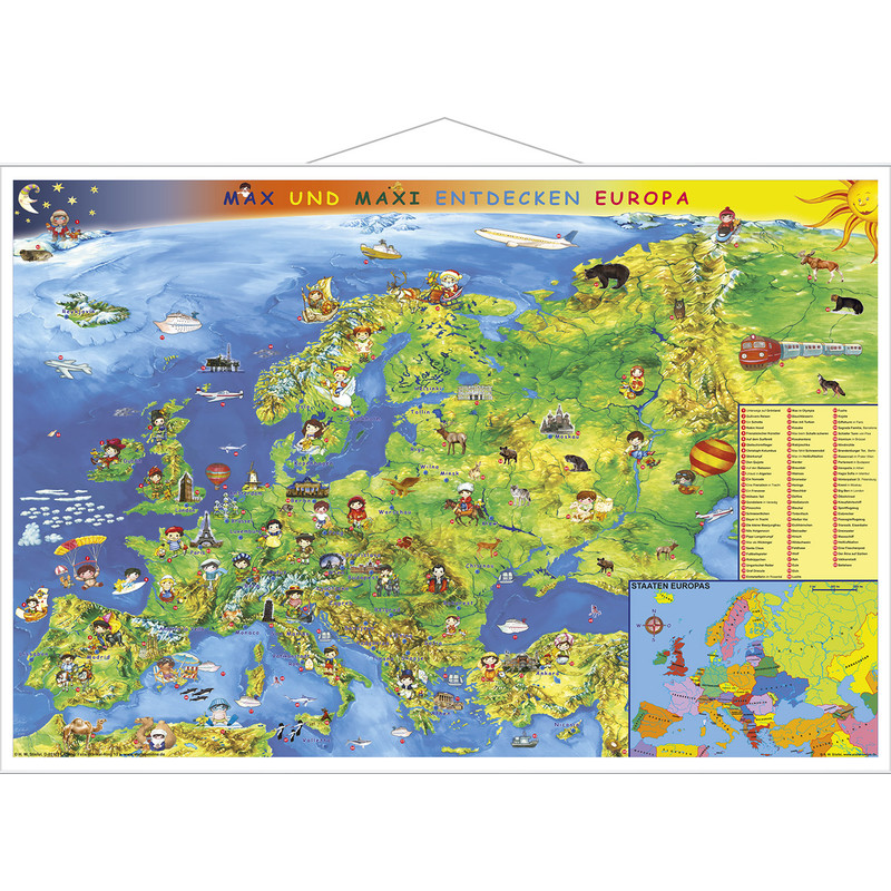Stiefel Barnkarta Europa (95 x 65 cm)