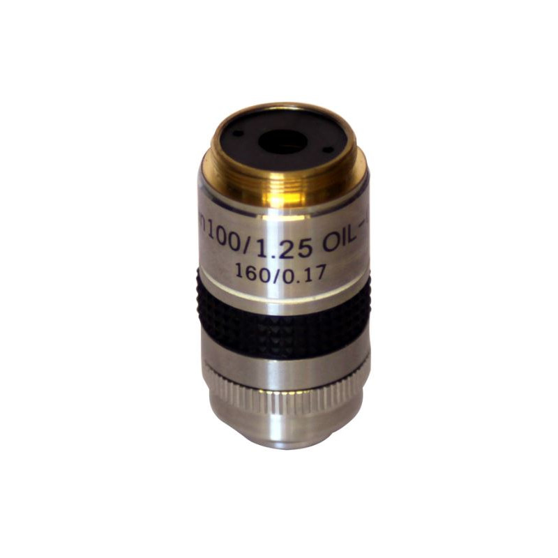 Optika Objektiv M-059, 100x olja med irisdiaphragma för Mörkfält för B-380, B-500