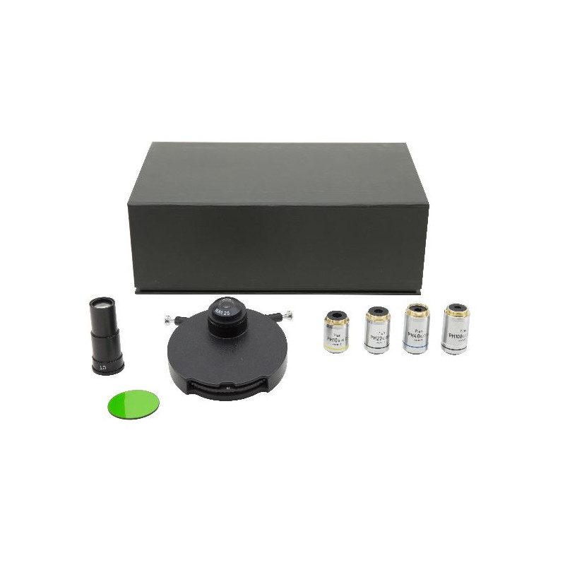 Optika Faskontrastset M-181, Plan IOS 10x, 20x, 40x, 100x, mörkfältskond. för B-380