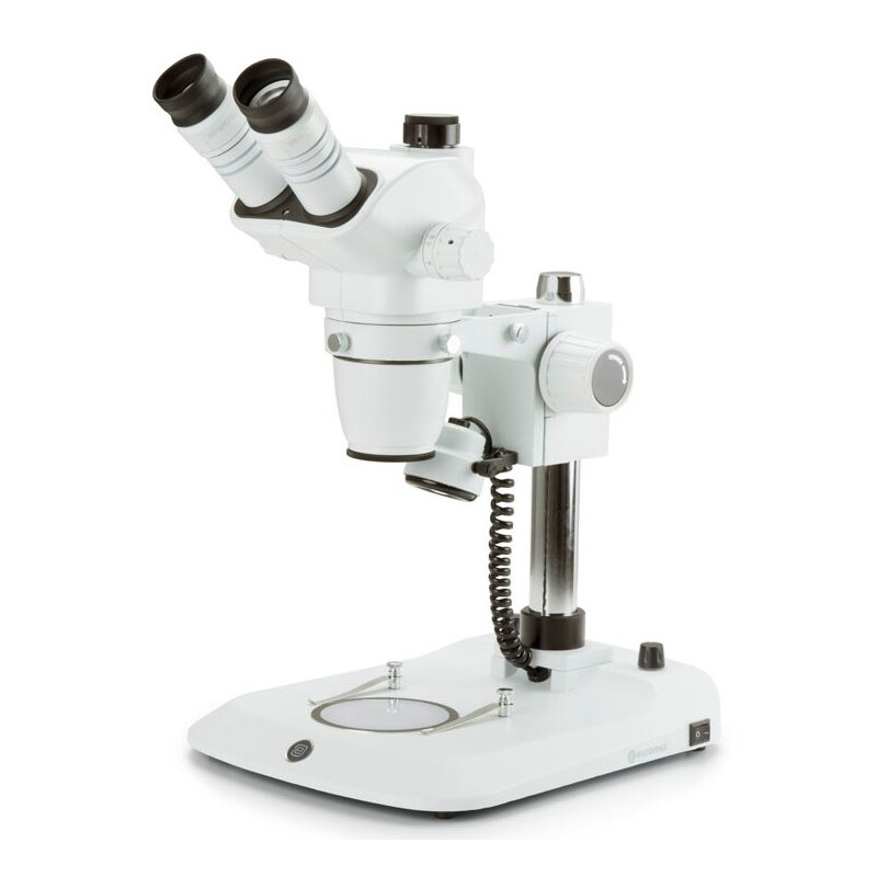 Euromex Zoom-stereomikroskop NexiusZoom ESD, NZ.1903-P-ESD; Pelarstativ, 6,7x-45x, trino