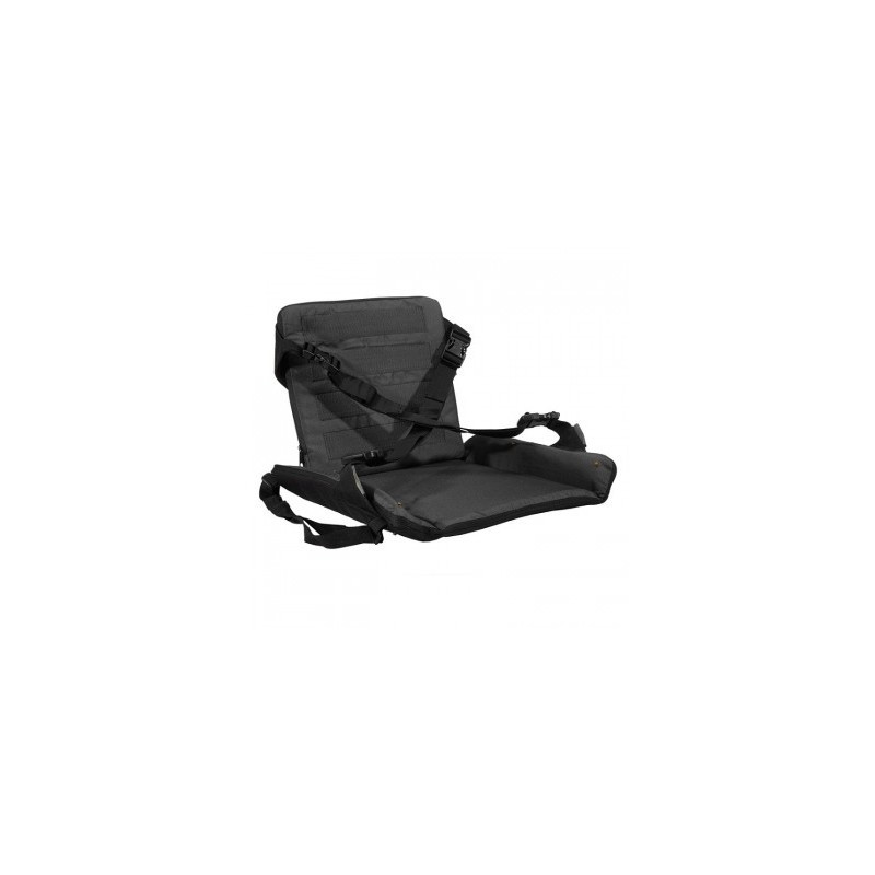 Stealth Gear Sitzkissen med ryggstöd hopfällbar svart
