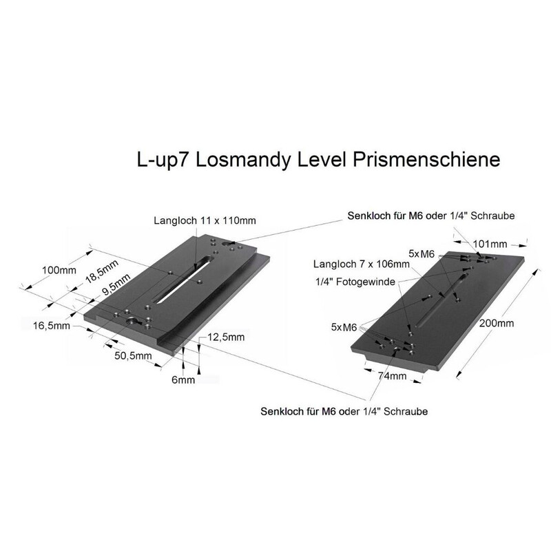 TS Optics Losmandy 200 mm Prismaskena