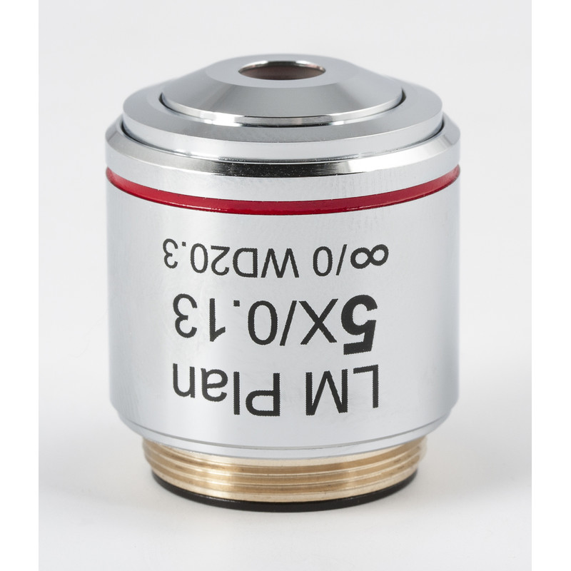 Motic Objektiv CCIS Achromat. LM PL 5x/0,13 (AA=20,3 mm)