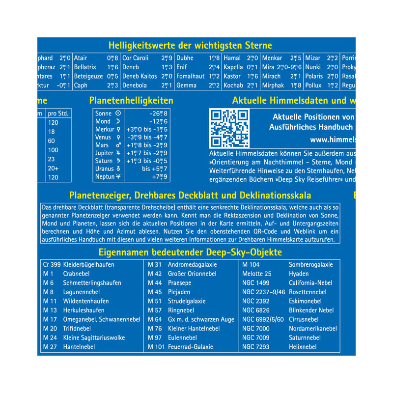 Oculum Verlag Stjärnkarta Vridbar himmelskarta 29 cm