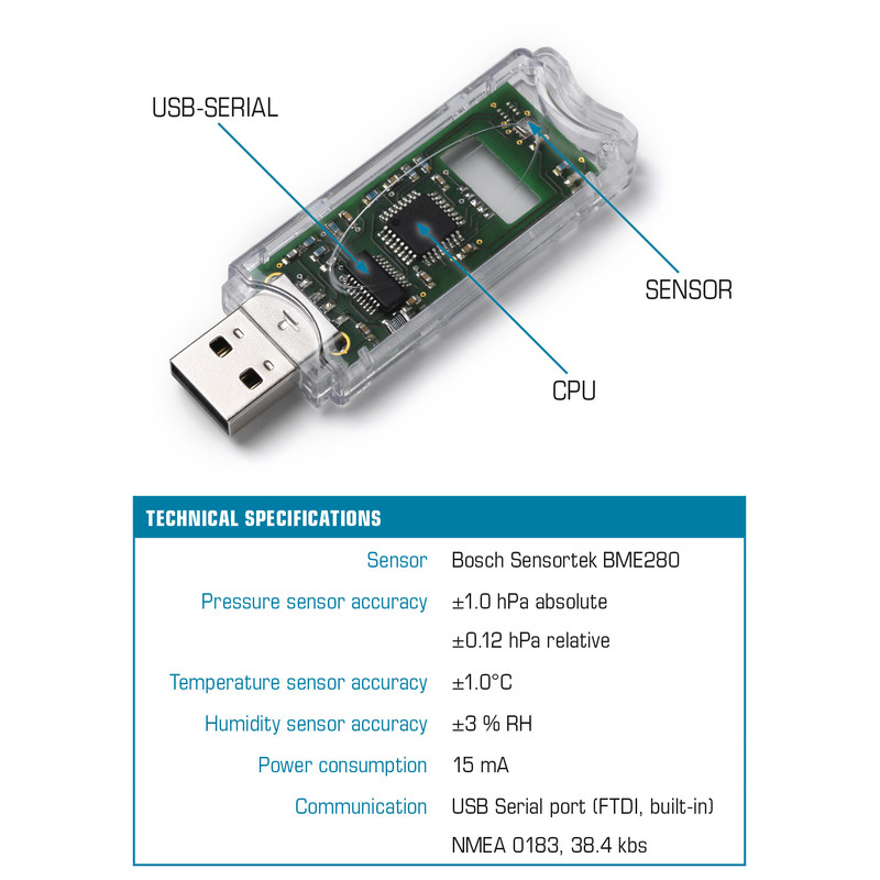10Micron USB väderstation BlueAstro