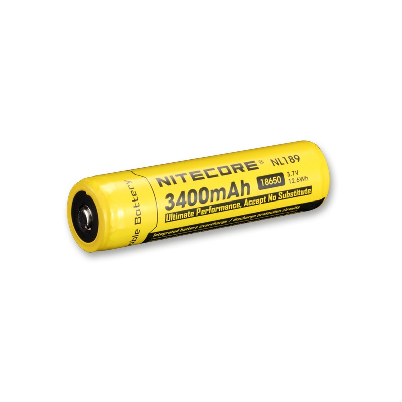 Nitecore Li-Ion batteri 18650, 3400mAh