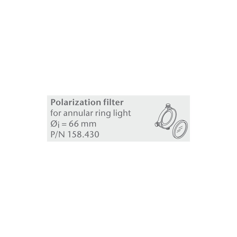 SCHOTT Polariseringsfilter för stativ med delade ringar Stativ. Ø=66mm