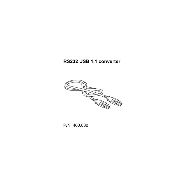 SCHOTT RS232 USB 1.1 konverteringskabel