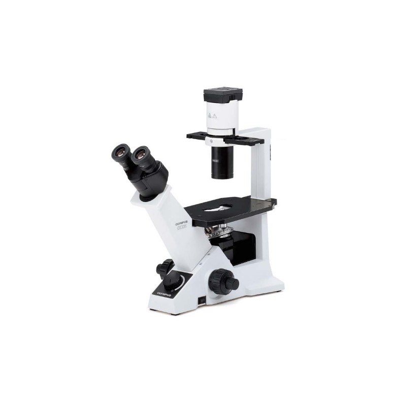 Evident Olympus Invert mikroskop CKX31 ljusfält, Hal, bino, 40x, 100x, 200x, 400x