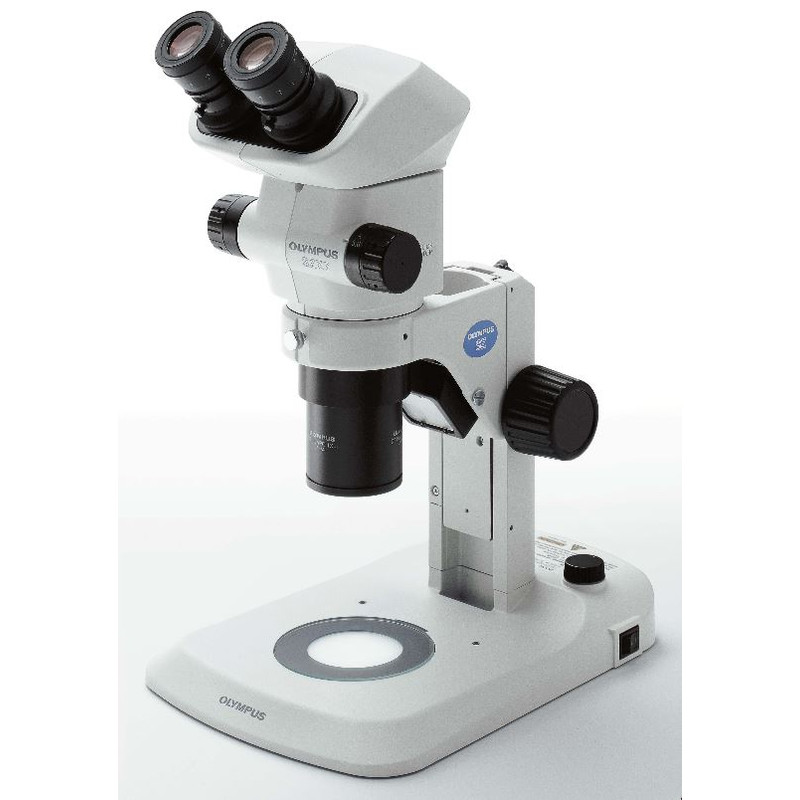 Evident Olympus Zoom-stereomikroskop SZX7, trino, 0,8x-5,6x, med infallande och Transmitterat ljus