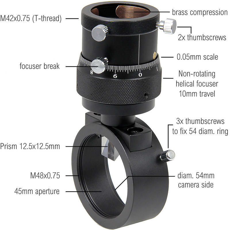 Omegon Off-Axis-Guider Off-Axis Guider med mikrofokus