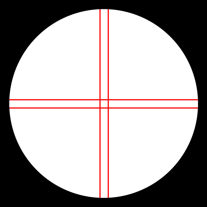 Omegon Hårkorsokular Kellner 12mm, belysning