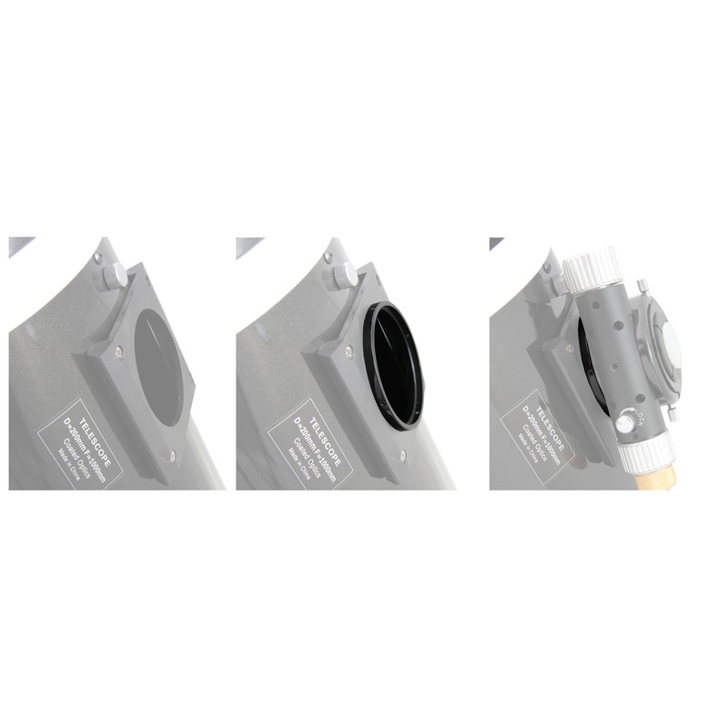 Omegon 5 mm / 80 mm Adapterring för 2'' Newton Hybrid Crayford Fokuserare