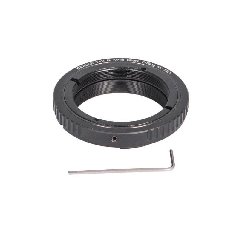 Baader Kameraadapter T-ring för Sony E/NEX-bajonett med D52/M48- och T2-gänga