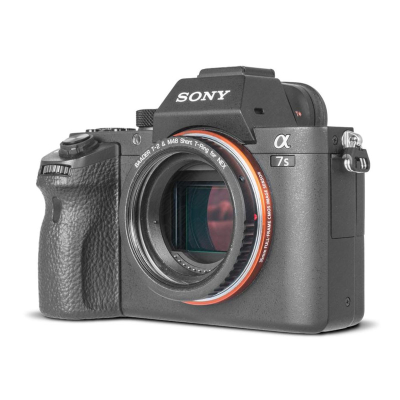 Baader Kameraadapter T-ring för Sony E/NEX-bajonett med D52/M48- och T2-gänga