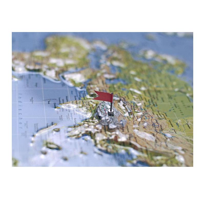 Kober-Kümmerly+Frey Magnetisk världskarta i 3D, M 1:73 miljoner.
