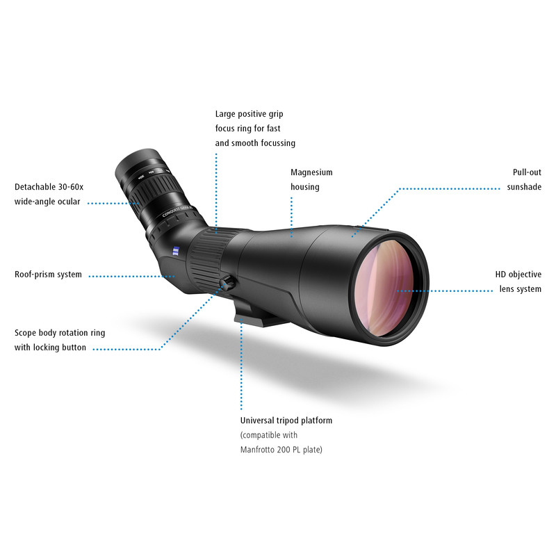 ZEISS Kompakt tubkikare Conquest Gavia 85 + 30-60x