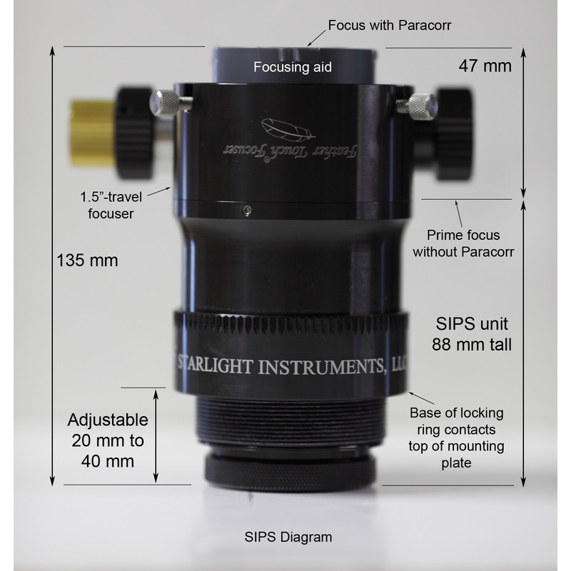 Starlight Instruments Feather Touch FTF2015BCR LW Fokuserare med Paracorr System (SIPS) Komakorrektor