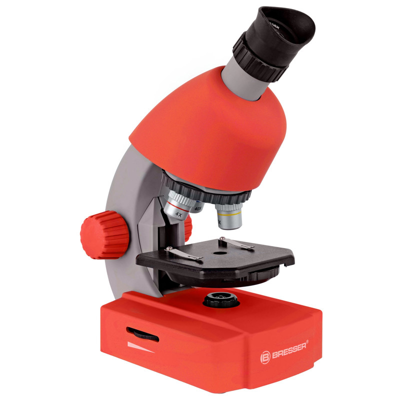 Bresser Junior Mikroskop 40x-640x, röd