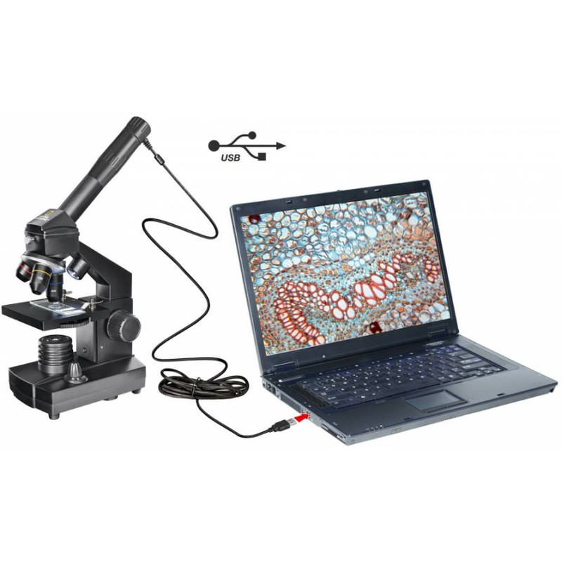 National Geographic Mikroskopuppsättning 40x-1024x USB (inkl. fodral)