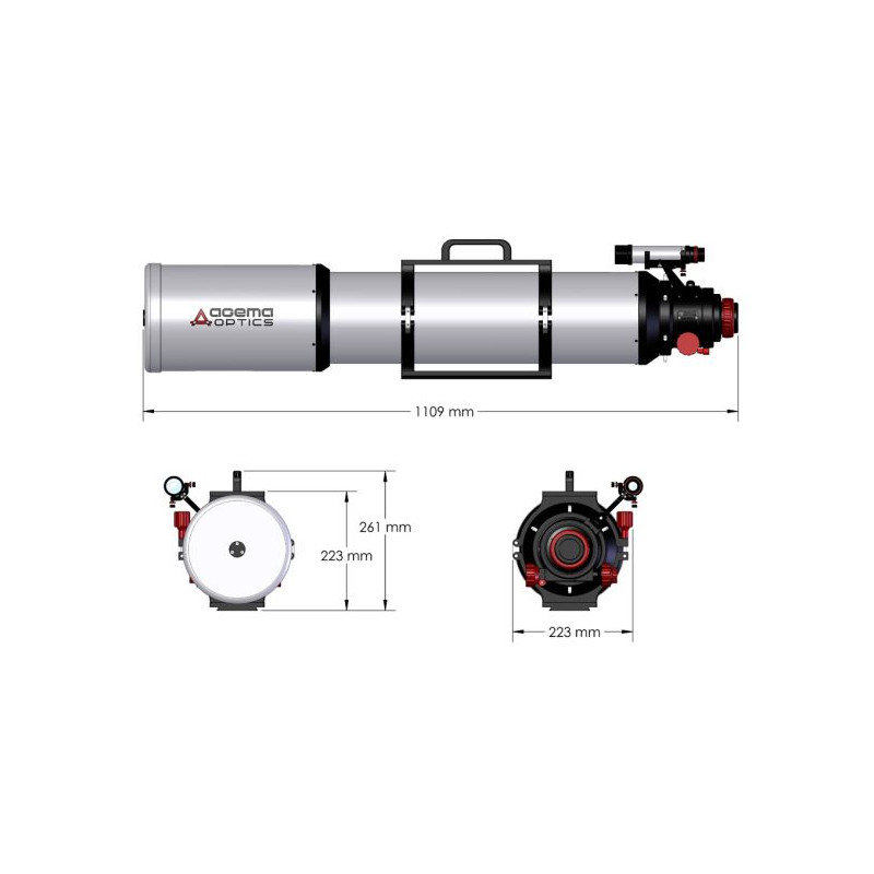 Agema Optics Apokromatisk refraktor AP 150/1200 SD 150 F8 OTA