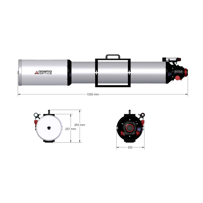 Agema Optics Apokromatisk refraktor AP 180/1620 SD 180 F9 OTA