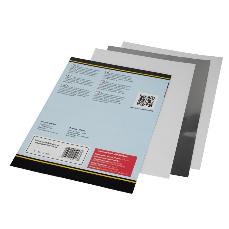 Explore Scientific Filterfilm Solfilterfolie Solarix DIN A4, ND5