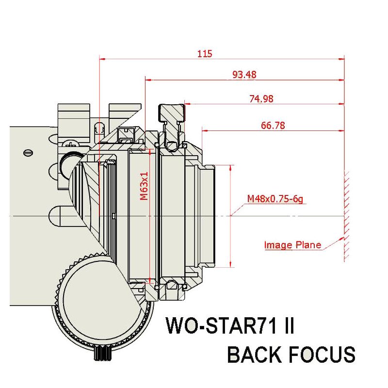 William Optics Apokromatisk refraktor AP 71/350 WO-Star 71 Blue OTA