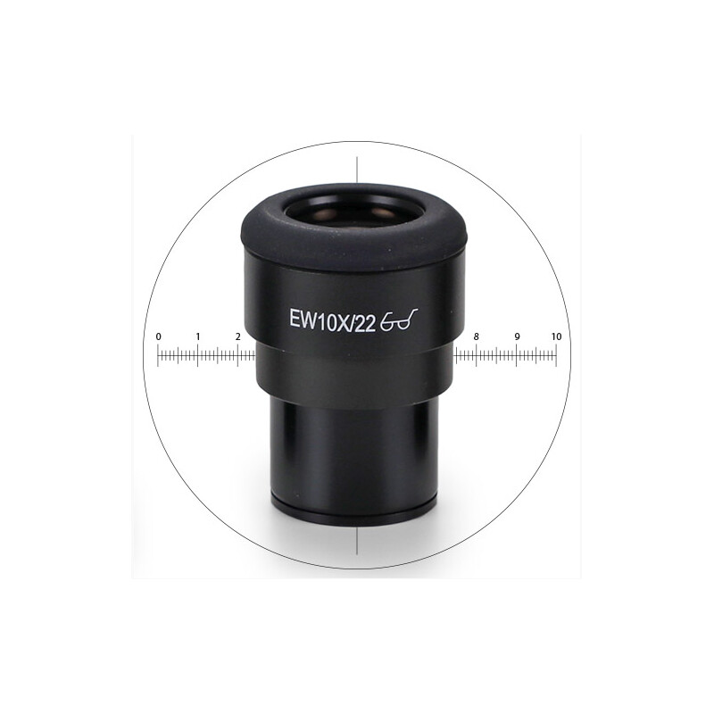 Euromex Okular för mätning IS.6210-CM, WF 10x / 22,10/100 microm., crosshair, Ø 30mm (iScope)