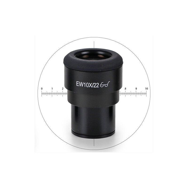 Euromex Okular för mätning IS.6210-CM, WF 10x / 22,10/100 microm., crosshair, Ø 30mm (iScope)