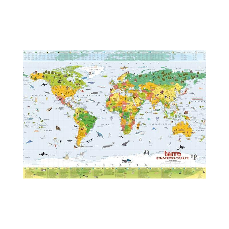 Columbus Barnkarta Terra världskarta för barn